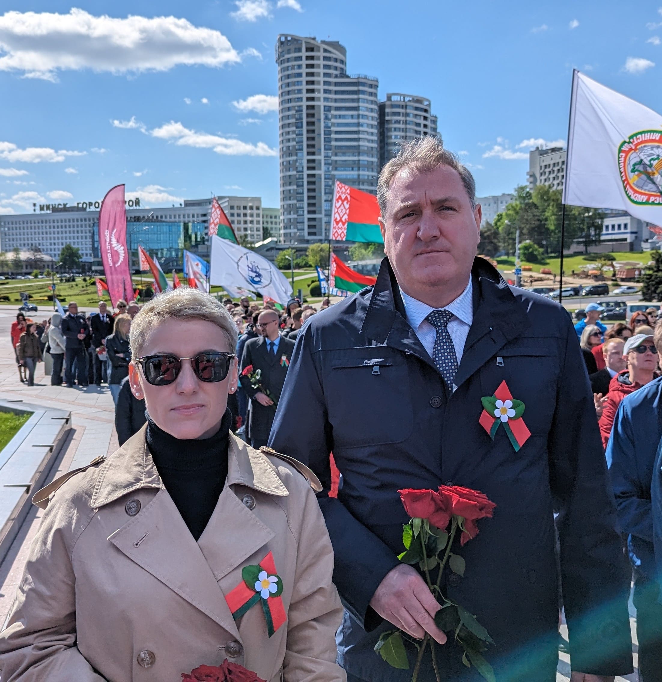 Возложение цветов в честь победы в Великой Отечественной войне